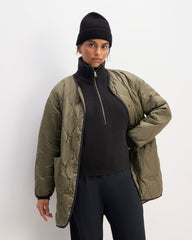 The Cashmere Fine Rib Beanie | Black