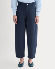Twisted Seam Barrel Pant | Navy