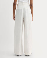 The Linen Way-High® Drape Pant | Natural Chambray