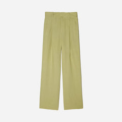 The Linen Way-High® Drape Pant | Leek