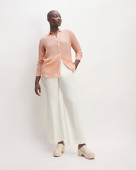 The Must-Have Shirt in Washable Silk | Blush Pink