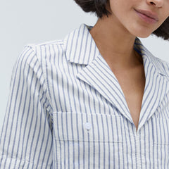 The Oxford Popover | Deep Blue / Canvas