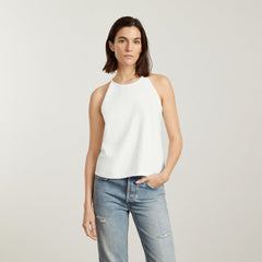 The Hemp Cutaway Tank | White
