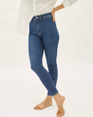 The Way-High® Clean Front Skinny Jean | Vintage Blue | 28.5” Inseam