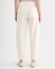 Twisted Seam Barrel Pant | Bone