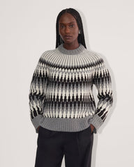 The Fair Isle Crew | Grey / Black Fair Isle