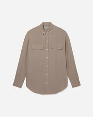 The Washable Silk Relaxed Shirt | Burnt Sugar