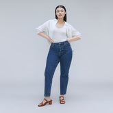 The '90s Cheeky Hourglass Jean | Deep Atlantic | 26.5" Inseam