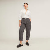 The Utility Barrel Pant | Black / Bone | Regular