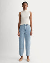 The Utility Barrel Jean | Light Indigo | Regular