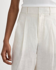 The Linen Way-High® Drape Pant | Natural Chambray