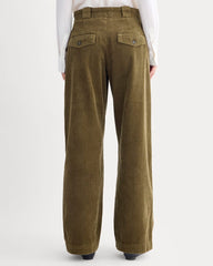 Corduroy Wide-Leg Trouser | Beech