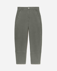 The Utility Barrel Pant | Pewter Green | Tall