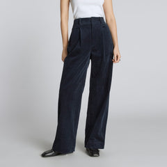 The Corduroy Way-High® Drape Pant | Deep Navy