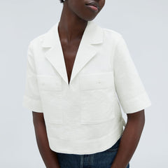 The Oxford Popover | White