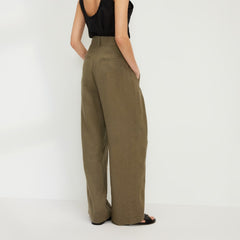 The Linen Way-High® Drape Pant | Kalamata
