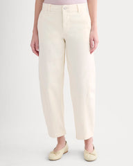 Twisted Seam Barrel Pant | Bone