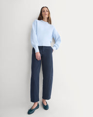 Twisted Seam Barrel Pant | Navy