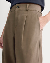 Wide-Leg Trouser in Buttersmooth | Deep Taupe | 30" Inseam