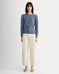 The Classic Crew in Cashmere | Denim Blue