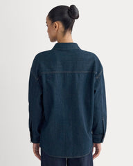 The Oversized Denim Shirt | Tungsten Rinse