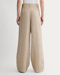 The Linen Way-High® Drape Pant | Cornstalk Chambray
