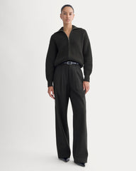 The Full-Zip Sweater in Everyday Cotton | Black