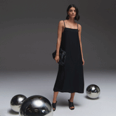 The Japanese GoWeave® Slip Dress | Black
