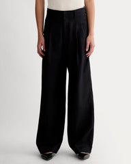 The Linen Way-High® Drape Pant | Black