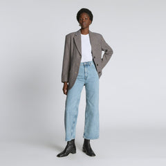 The ReWool® '80s Blazer | Blue / Brown Houndstooth
