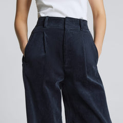 The Corduroy Way-High® Drape Pant | Deep Navy