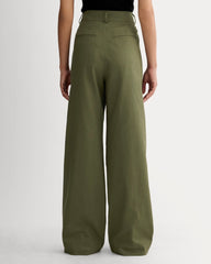 The Draper Pleated Pant in Buttersmooth | Kalamata | 30" Inseam