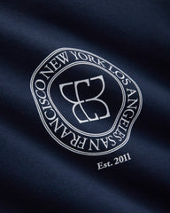 Badge Logo Crewneck Sweatshirt | Navy