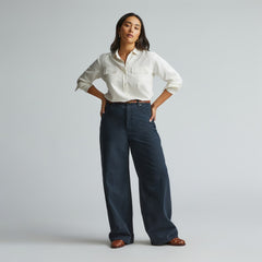 The Washable Silk Relaxed Shirt | Bone