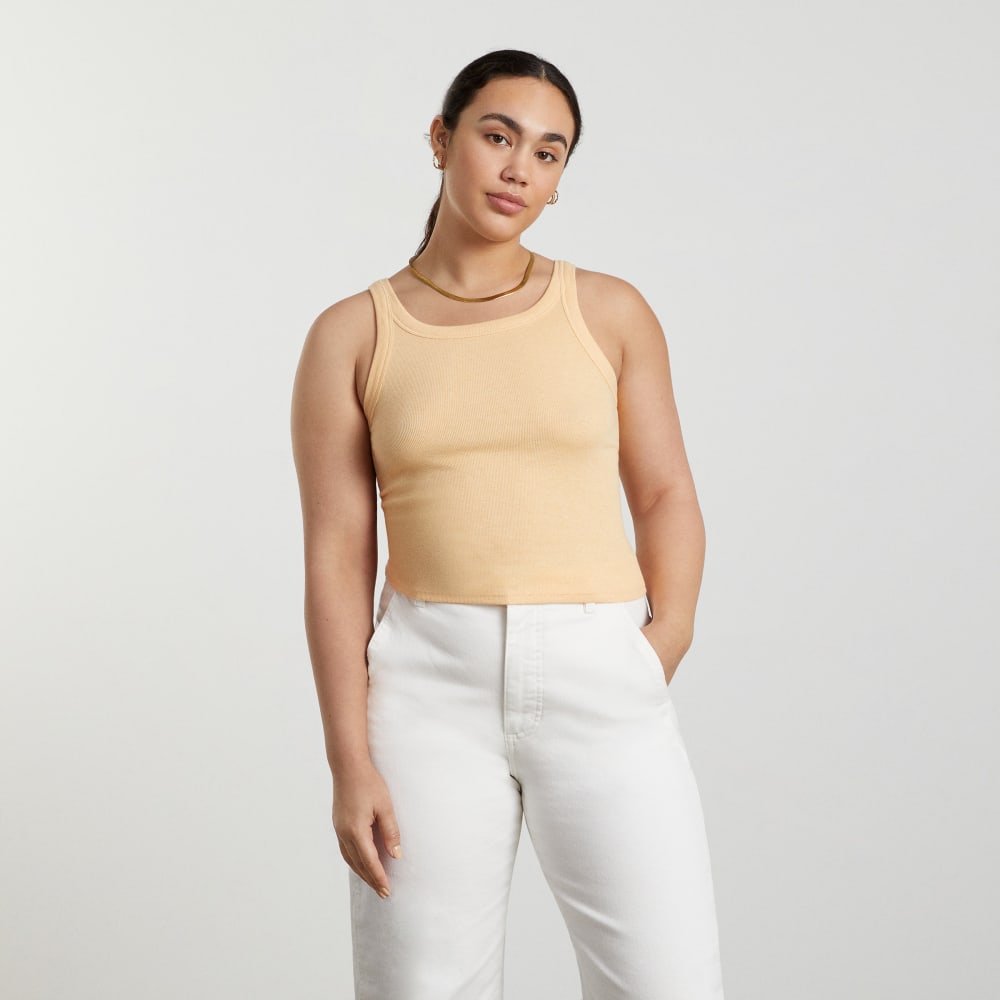 The Pima Micro-Rib Short Tank | Melon