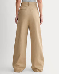 The Draper Pleated Pant in Buttersmooth | Ash Brown | 32" Inseam
