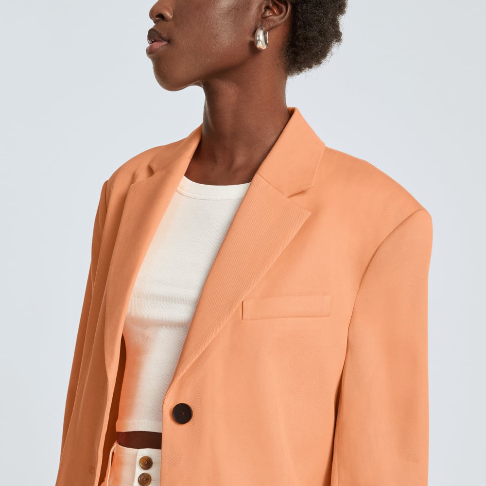 The '80s Blazer | Orange Chiffon