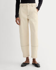 The Utility Barrel Jean | Ecru | Regular