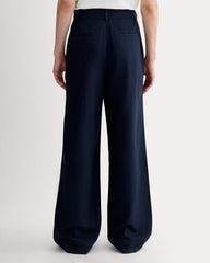 The Draper Pleated Pant in Buttersmooth | Navy | 30" Inseam