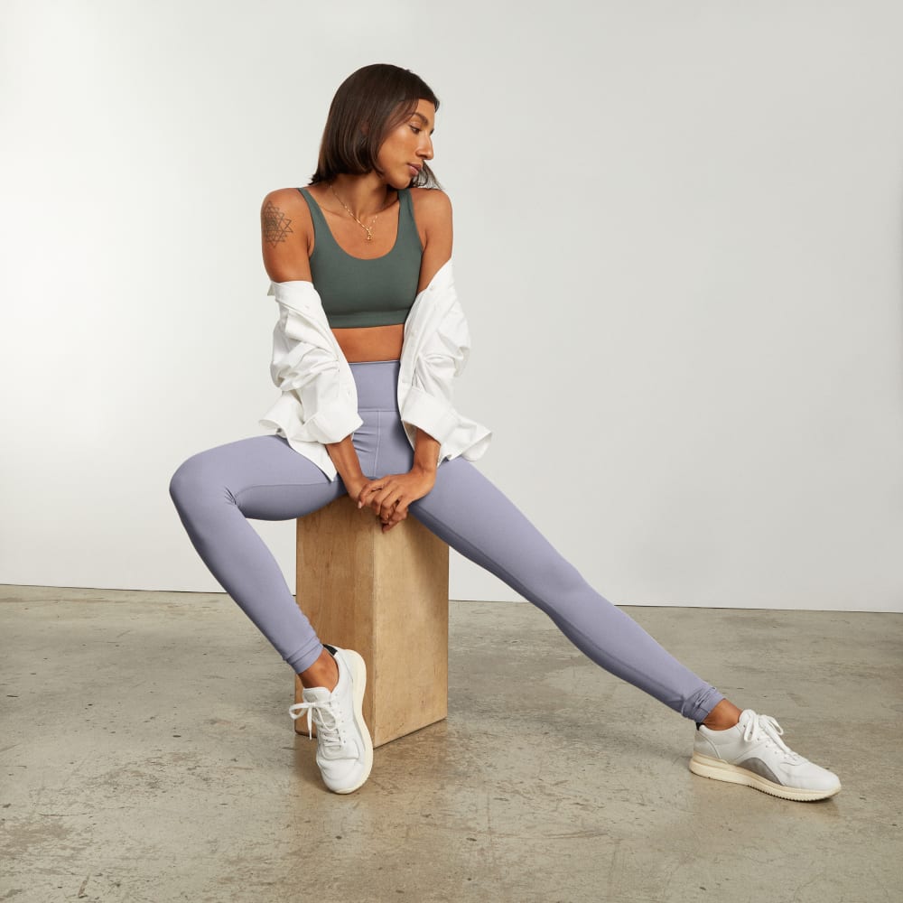 The Perform 24/7 Legging | Lilac Grey | 25" Inseam