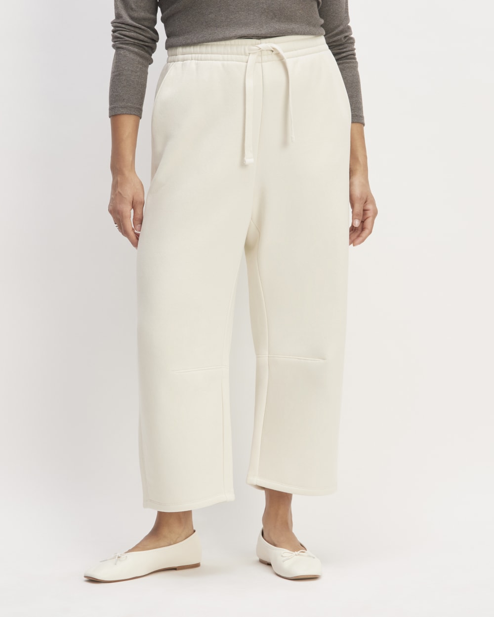 The ReTrack Barrel Sweatpant | Bone