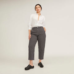 The Utility Barrel Pant | Black / Bone | Regular
