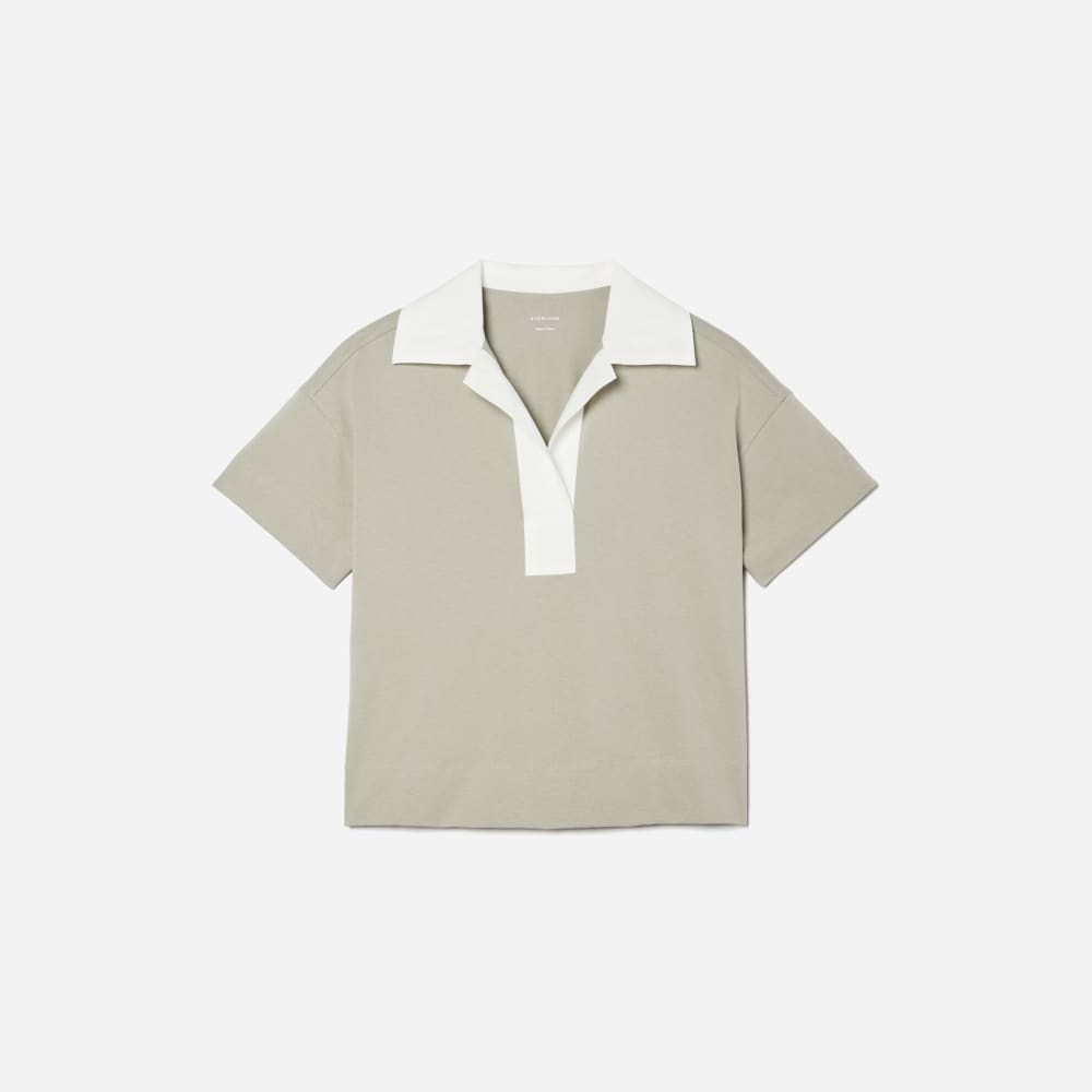 The Retro Jersey Polo | Smoke / Bone