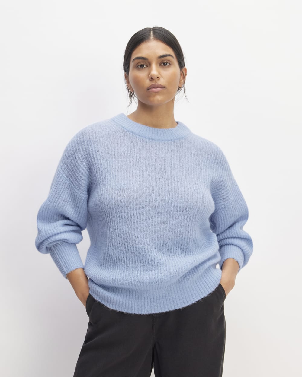 The Cocoon Crew in Alpaca | Chambray Blue