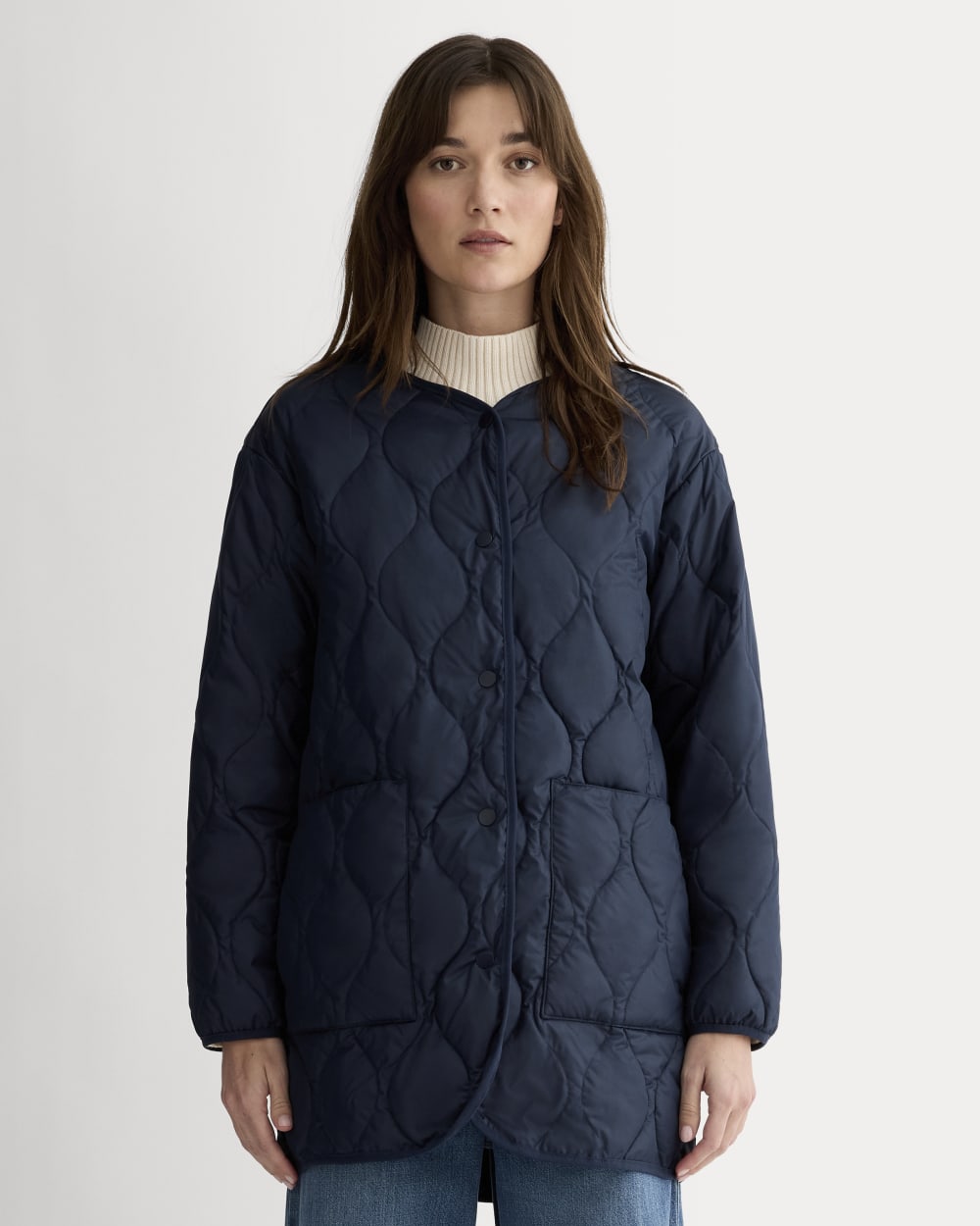 The Quilted Liner | Navy