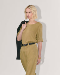 The Relaxed Tee in Buttersoft | Fennel Seed
