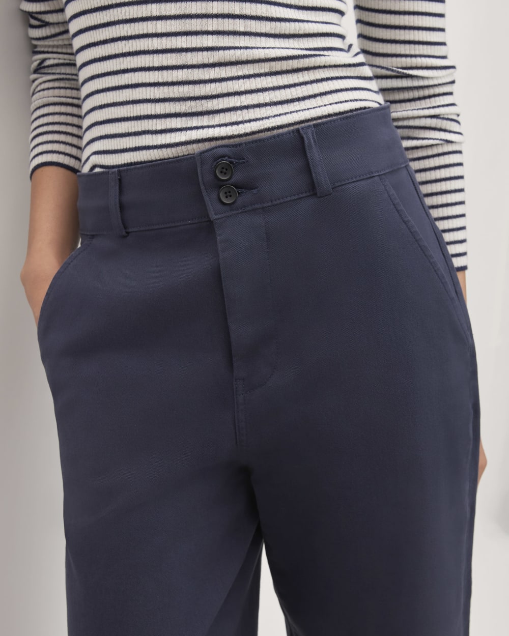 The Organic Wide-Leg Pant | Navy