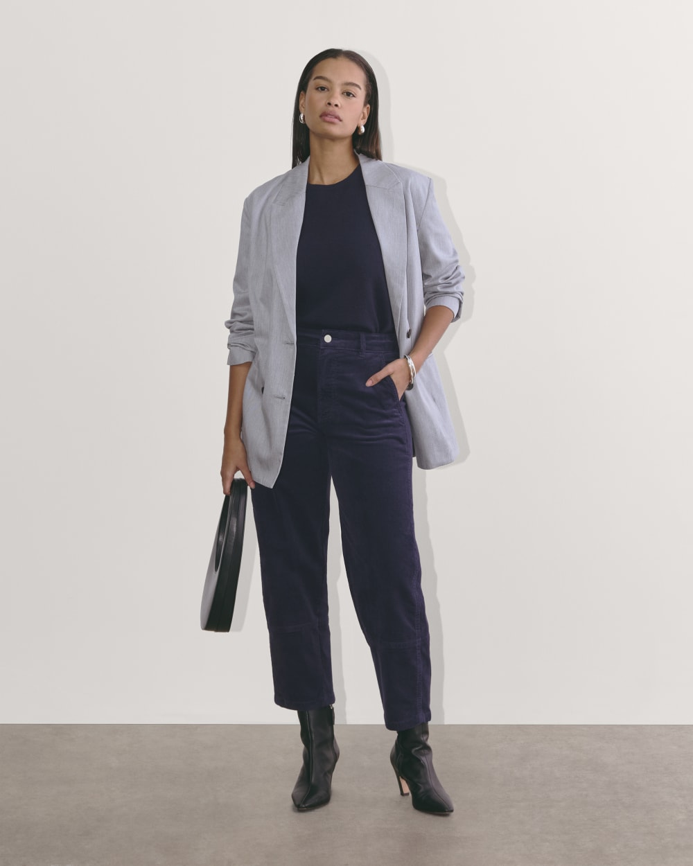 The Utility Barrel in Corduroy | Navy