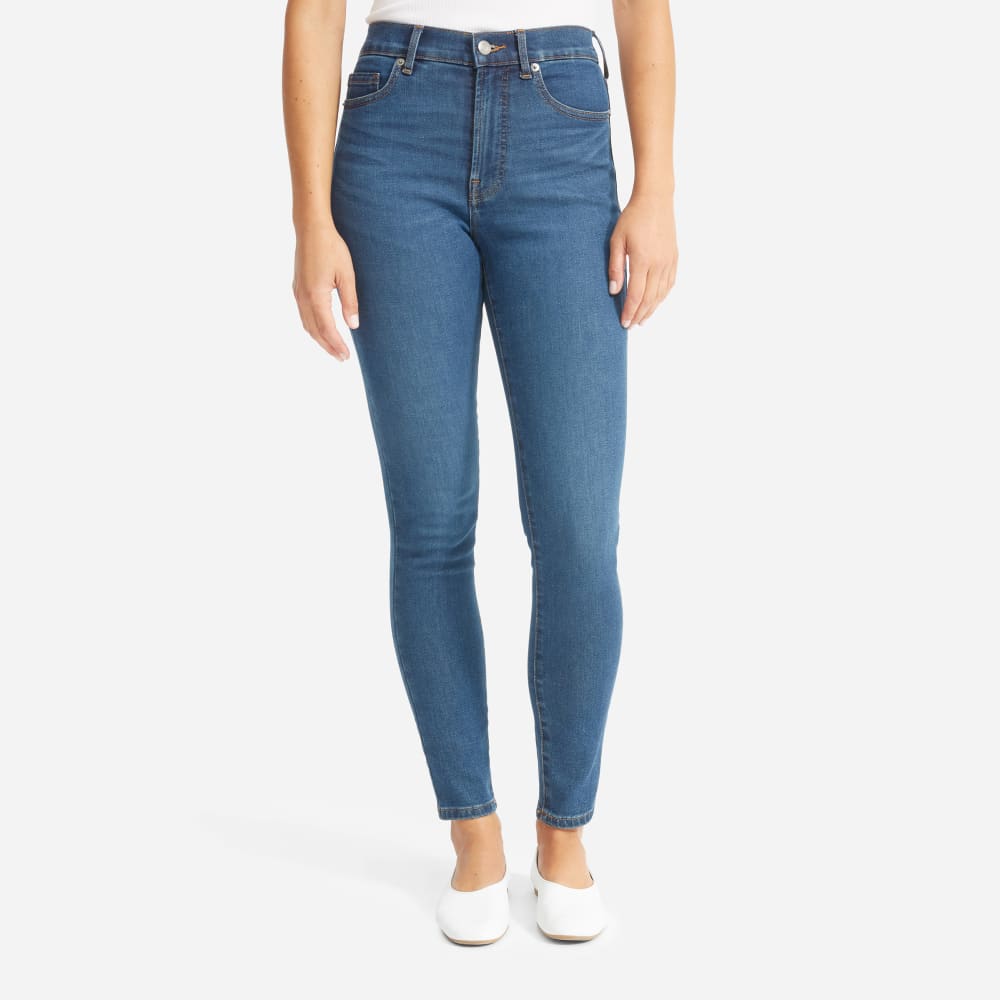 The Authentic Stretch High-Rise Skinny | Mid Blue | 28.5" Inseam
