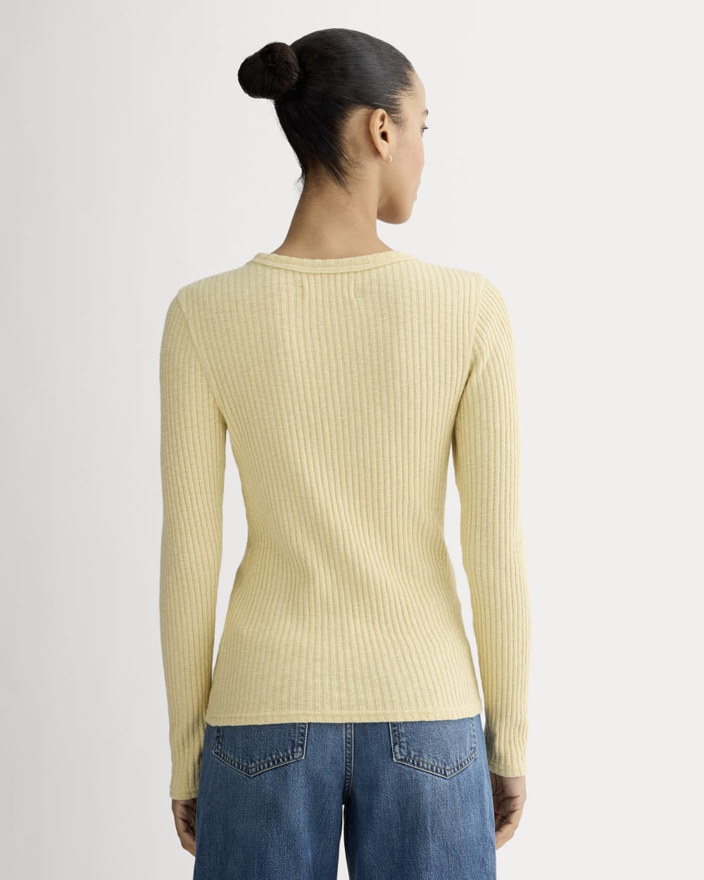 The Cozy Rib Long-Sleeve Tee | Banana Crepe